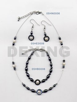 Magnetic Bracelet , Necklace and Earring