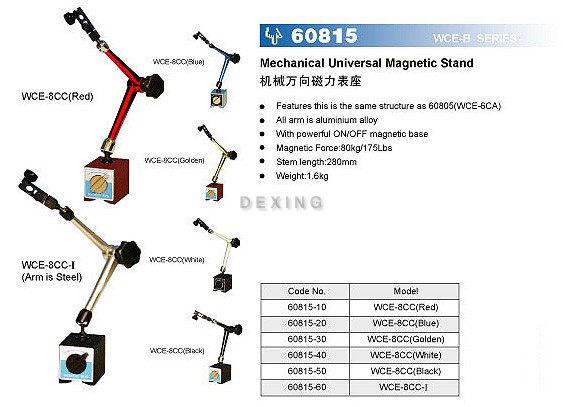 mechanical universal magnetic stands
