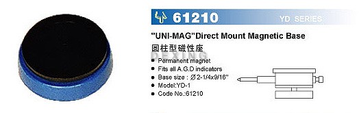 "UNI-MAG" direct mount magnetic base