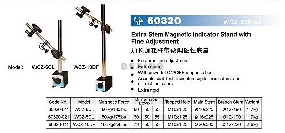 Extra stem Magnetic indicator stands